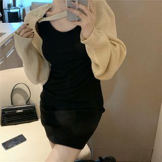Cropped Sweater / Mini Sheath Tank Dress