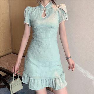 Puff Short-sleeve Qipao