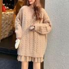 Cable Knit Sweater / Knit Skirt