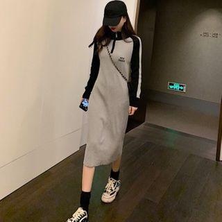 Half-zip Long Sleeve Knit Dress