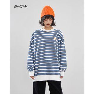 Unisex Drop-shoulder Striped T-shirt