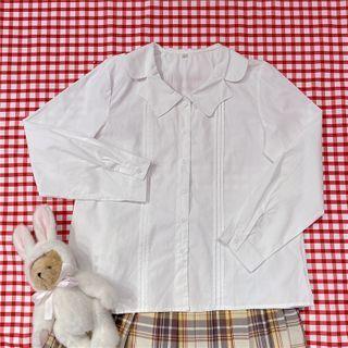 Pintuck Shirt White - One Size