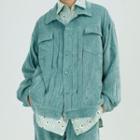Corduroy Shirt Jacket / Wide Leg Pants