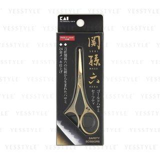 Kai - Seki No Magoroku Nostril Hair Scissors Gold 1 Pc