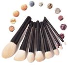 Set Of 8: Makeup Brush Set Of 8 - As Shown In Figure - One Size