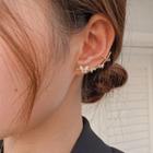 Non-matching Rhinestone Butterfly Earring 1 Pair - As Shown In Figure - One Size