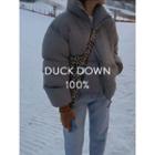 Duck Down Padded Zip-up Jacket One Size