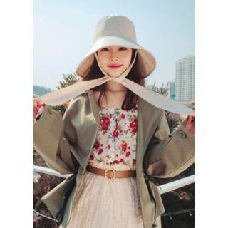 Drawcord-waist Cotton Field Jacket