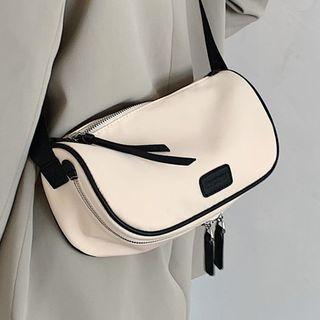 Contrast Trim Lightweight Crossbody Bag