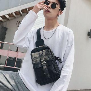 Camouflage Faux Leather Sling Bag Camouflage - One Size