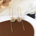 Rose Drop Ear Stud Gold - One Size