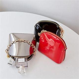 Chain-strap Patent Hand Bag