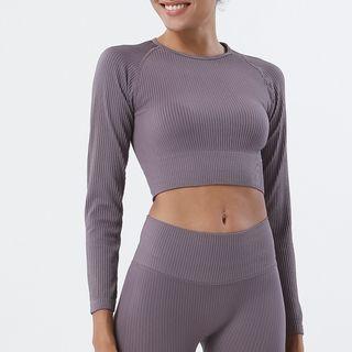 Knit Crop Sports Top