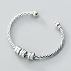 Lettering Bangle Silver - One Size