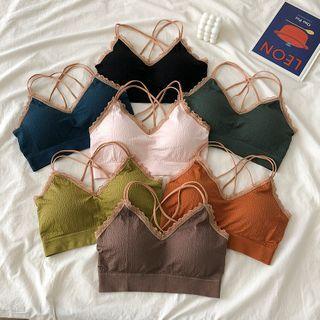 Lace Flower Trim Top