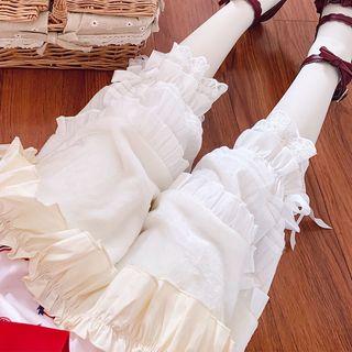Lace Harem Pants White - One Size