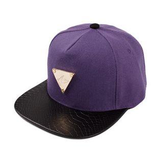 Logo-front Color-block Baseball Cap