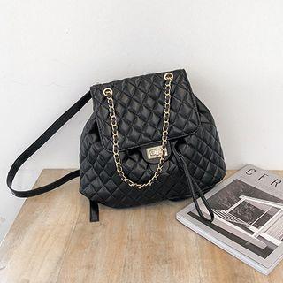 Flap Quilted Backpack