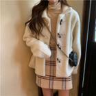 Shearling Toggle Coat Almond - One Size