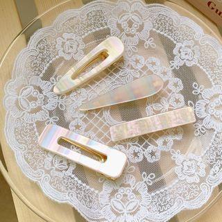 Iridescent Resin Hair Clip