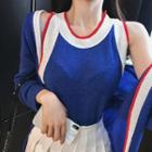 Pleated A-line Mini Skirt / Cardigan / Knit Tank Top