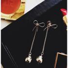 Bow Drop Earring Bow - Gold - One Size
