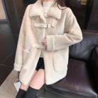 Buckled Shearling Coat