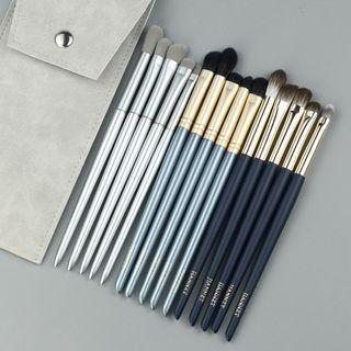 Set Of 5: Makeup Brush With Bag