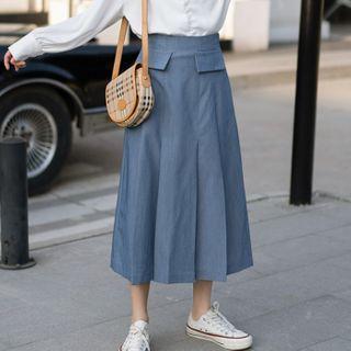 Pleated Midi A-line Skirt / Mini A-line Skirt