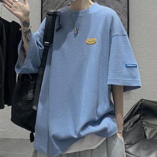 Chunky Knit Plain T-shirt
