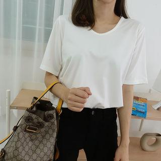 Napped Boxy T-shirt In 4 Colors