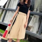 Set: Short-sleeve T-shirt + Midi Skirt / Sleeveless T-shirt + Skirt