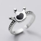 Crown Sterling Silver Open Ring Silver - One Size
