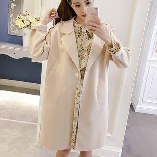 Double-breasted Snap-button Coat