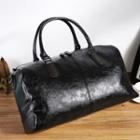 Faux-leather Carryall Bag Black - One Size