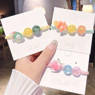 Acrylic Fish & Bead Hair Tie