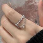 Star Layered Ring Silver - One Size