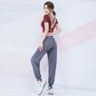 Set: Short-sleeve Sports T-shirt + Harem Sweatpants