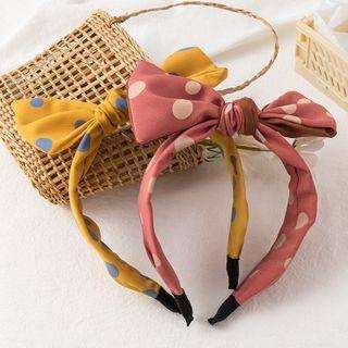 Dotted Ribbon Headband