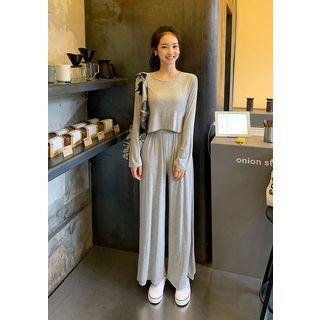 Soft-touch T-shirt & Pants Lounge Set