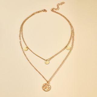 Layered Necklace N006 - Gold - One Size