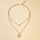 Layered Necklace N006 - Gold - One Size