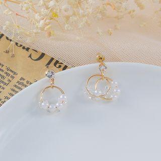 Rhinestone Beaded Crystal Earrings Era041 - 08 - One Size