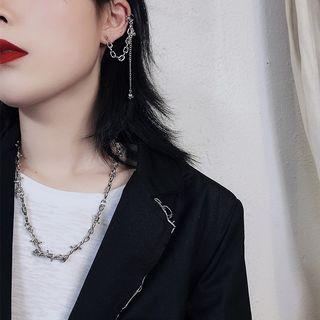 Alloy Thorns Necklace Silver - One Size