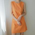 Vivid Sleeveless A-line Dress