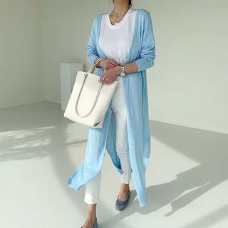 Lightweight Knit Maxi Cardigan