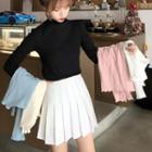 Long-sleeve Lettuce Edge Ribbed T-shirt
