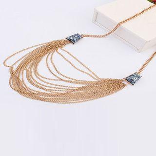 Resin Multi-layered Statement Necklace