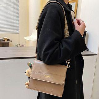 Flap Wide Strap Crossbody Bag