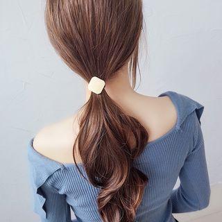 Geometric Wood Hair Tie
